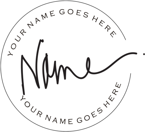 Hand Drawn Font - Hand Drawn Circle Logo (500x449), Png Download
