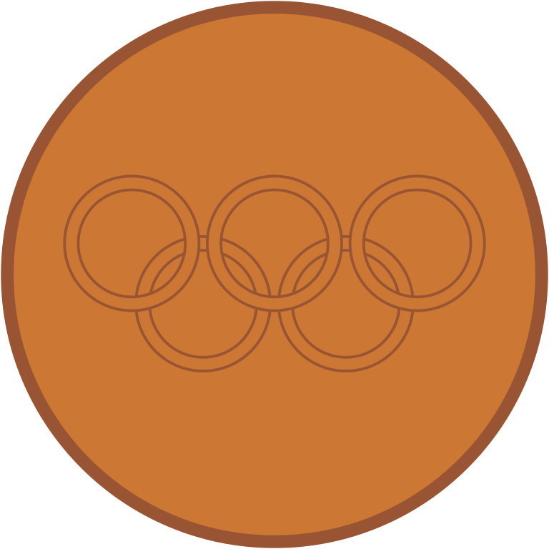 File - Bronze Medal - Svg - Bronze Medal (768x768), Png Download