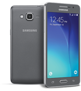 Black Samsung Galaxy Prime Plus (329x369), Png Download