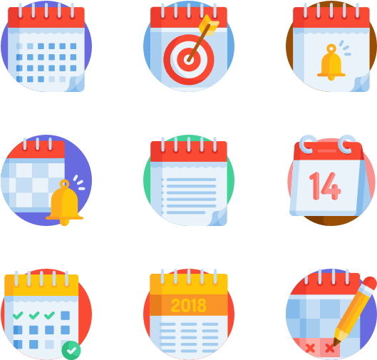 Calendar & Date 40 Icons - Calendar Date (600x564), Png Download