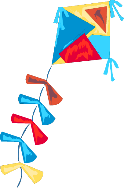 A Multi - Kites Clip Art Png (406x613), Png Download