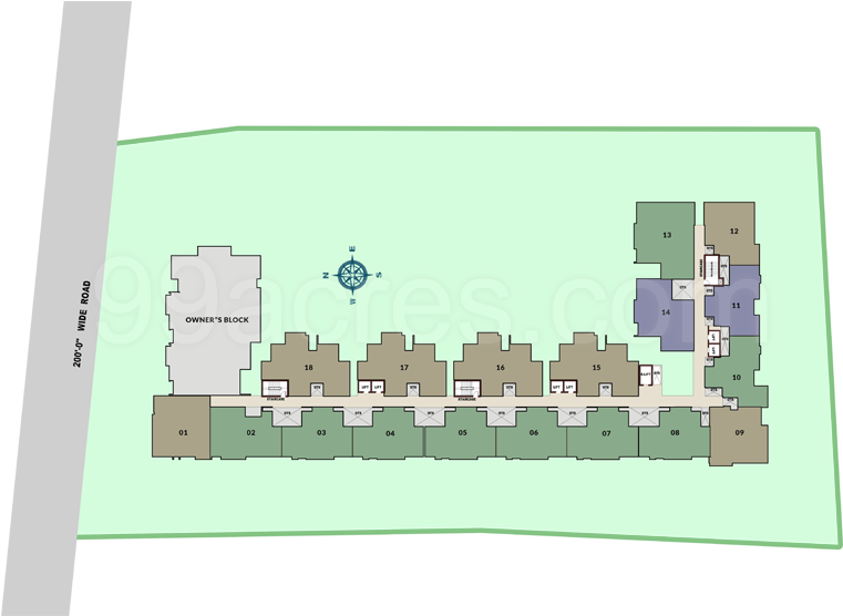 Master Plan - Floor Plan (760x571), Png Download