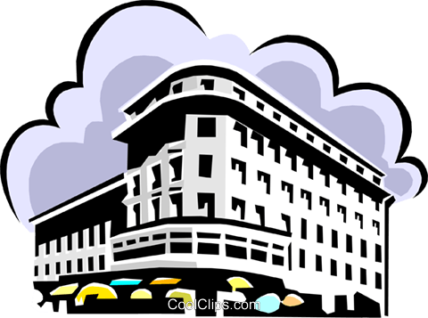 Office Building Royalty Free Vector Clip Art Illustration - Being (480x357), Png Download