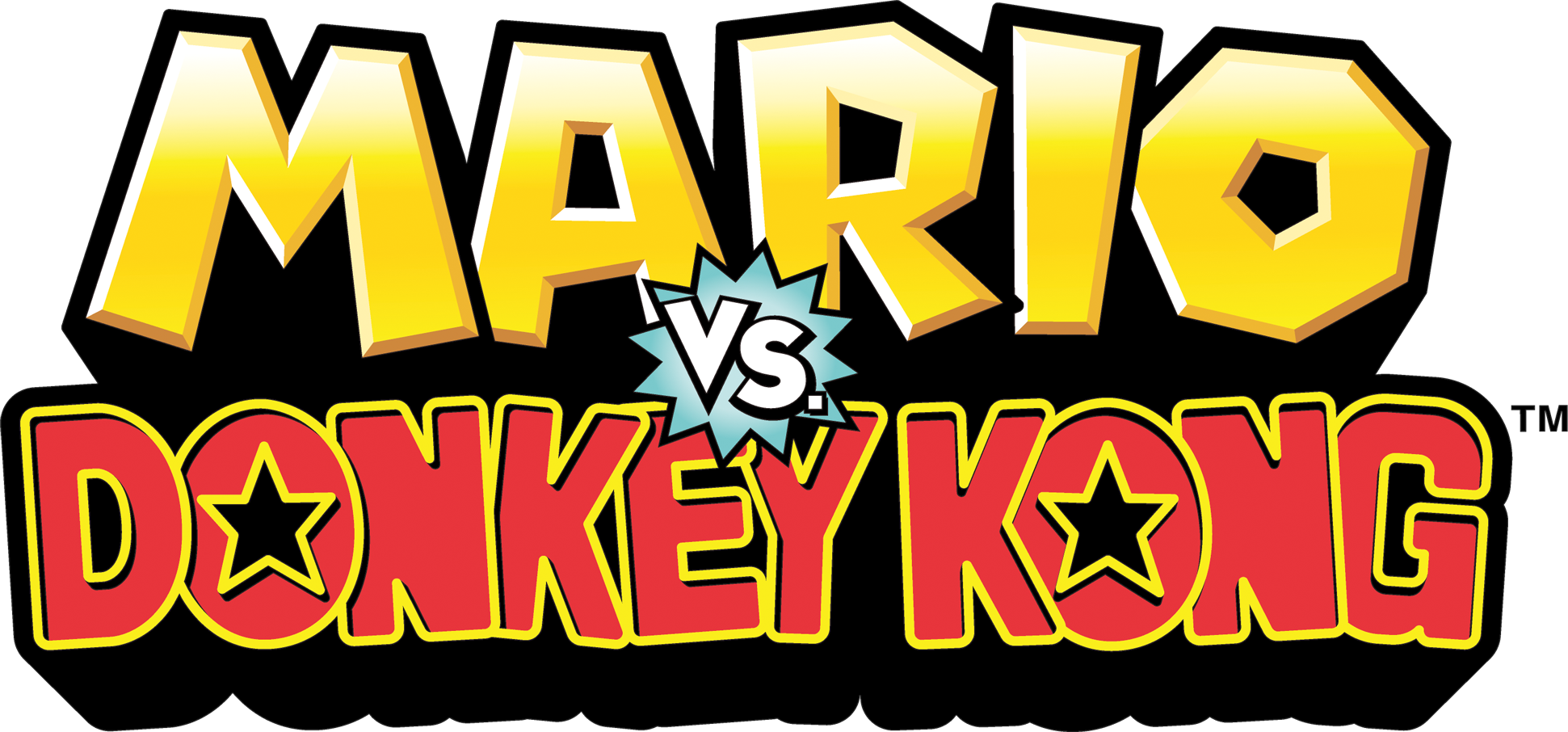 Mario Vs Donkey Kong Transparent Background - Mario Vs Donkey Kong Logo (1941x906), Png Download