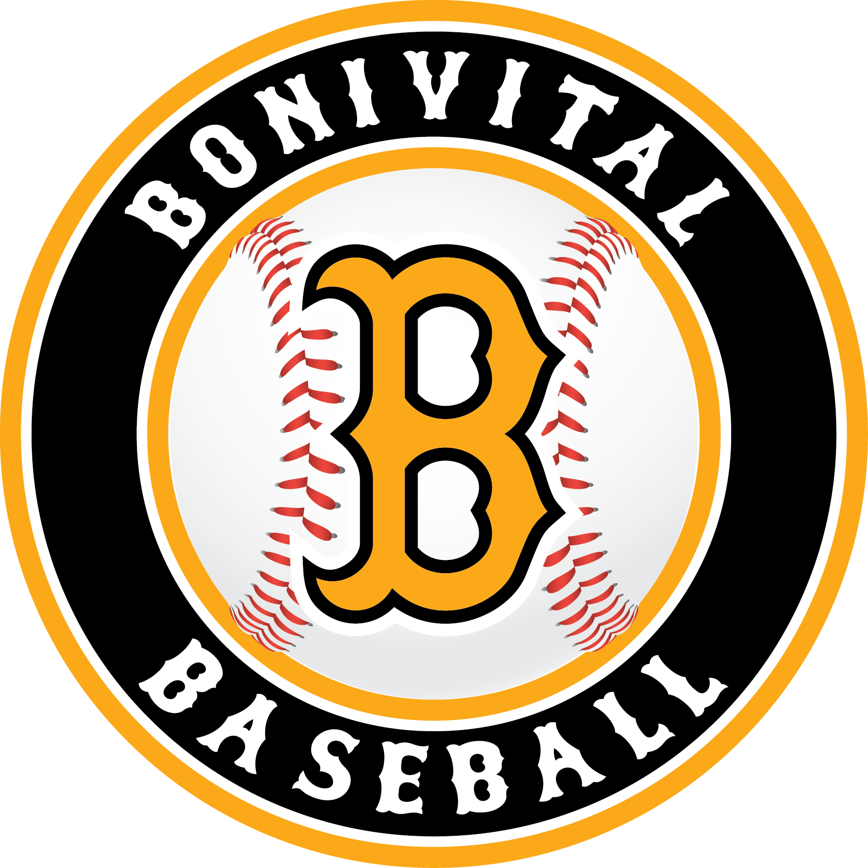 Bonivital Black Sox Baseball (1719x1719), Png Download