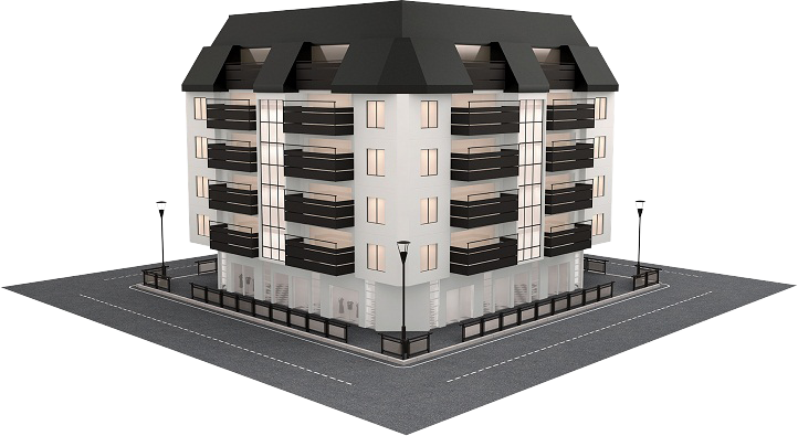 Gedung Transparent (722x395), Png Download