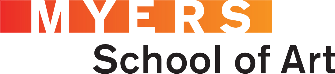 The Myers School Of Art Logo At The University Of Akron - Mary Schiller Myers School Of Art -folk Hall (1125x269), Png Download
