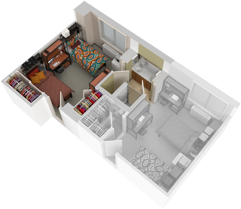 Apartment Features - The Statesider Student Apartments (808x808), Png Download