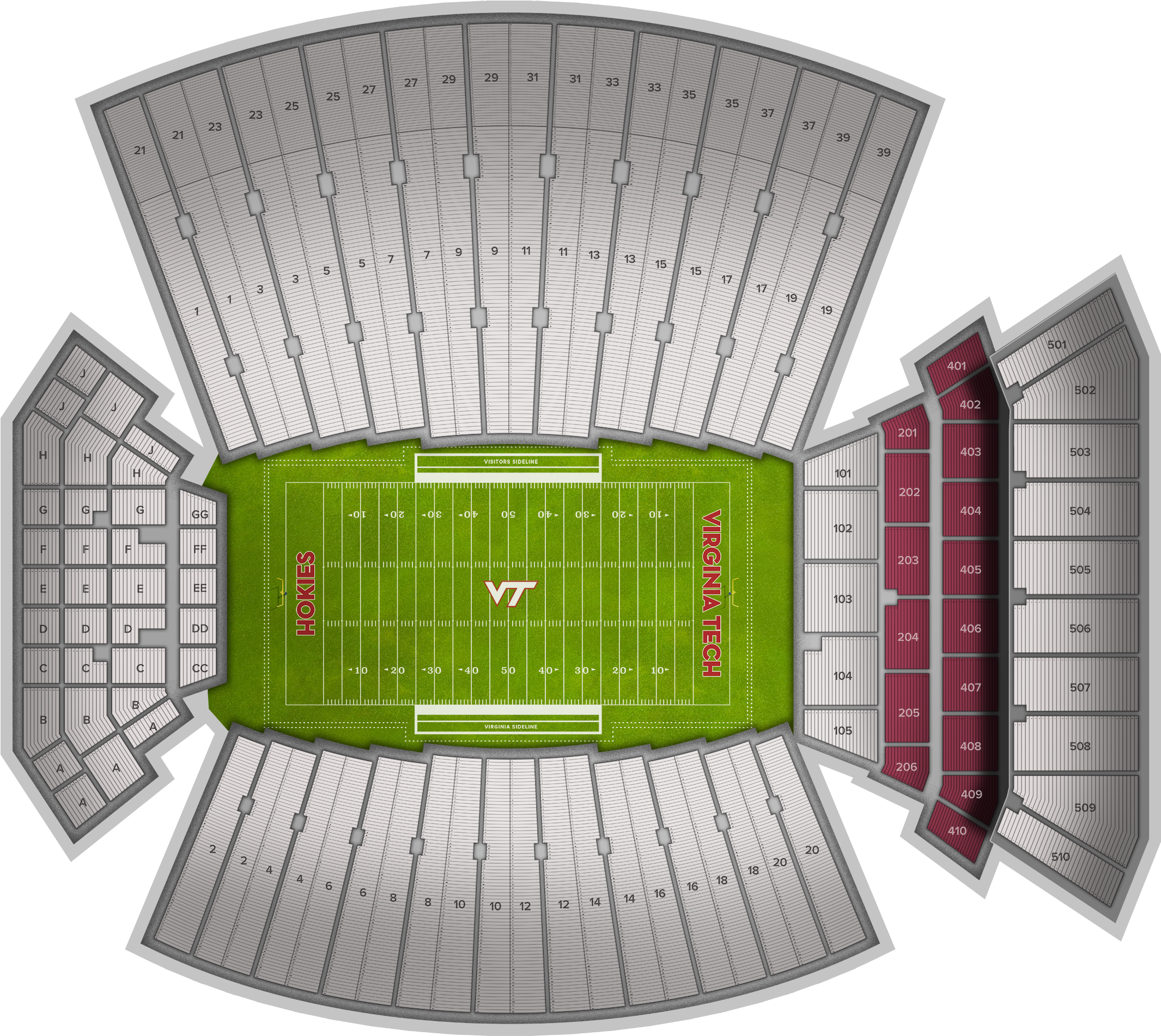Lane Stadium (2560x1936), Png Download