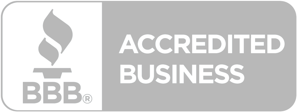 We Are Proud To Be A Better Business Bureau Accredited - Bbb Logo A White (1000x379), Png Download