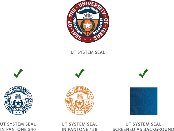 Ut System Branding Guidelines Seal Styles - University Of Texas System (640x474), Png Download