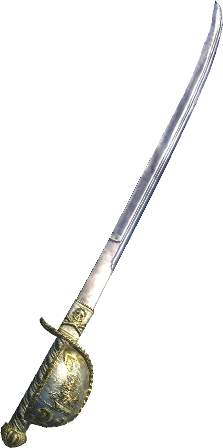 Steel Cutlass - Elder Scrolls Oblivion Cutlass (455x905), Png Download