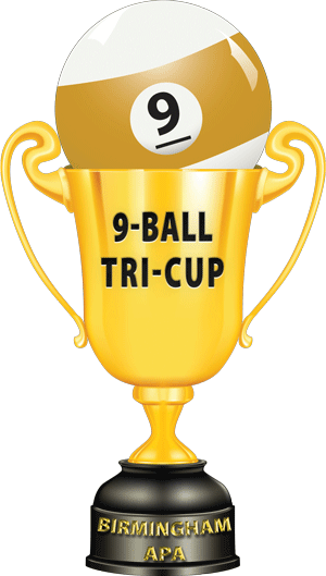 9 Ball Tri Cup Trophy - Trophy Vector (300x529), Png Download