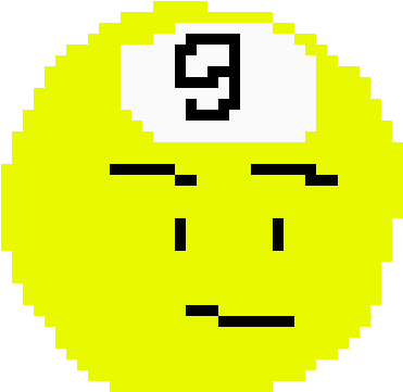 9-ball Pixelated - Loading Chunks Around Player Minecraft (530x480), Png Download