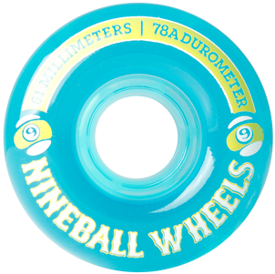 Sector 9 61mm 78a 9 Ball Wheels - Sector 9 Nine Balls Skateboard Wheel, Blue, 61mm 78a (350x440), Png Download