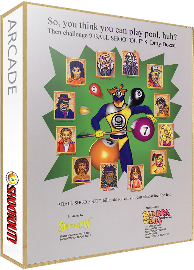 9-ball Shootout - 9 Ball Shootout Arcade (665x907), Png Download