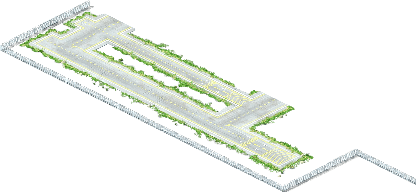 Runway L1 - Portable Network Graphics (1389x642), Png Download