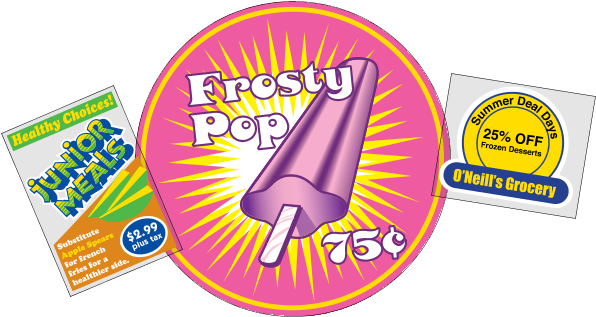 Point Of Purchase / Retail - Customized White Static Stick (static On Back Only) (613x326), Png Download