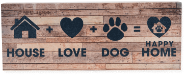 Wood Pallet Box Sign - House + Dog + Love = Happy Home (400x300), Png Download