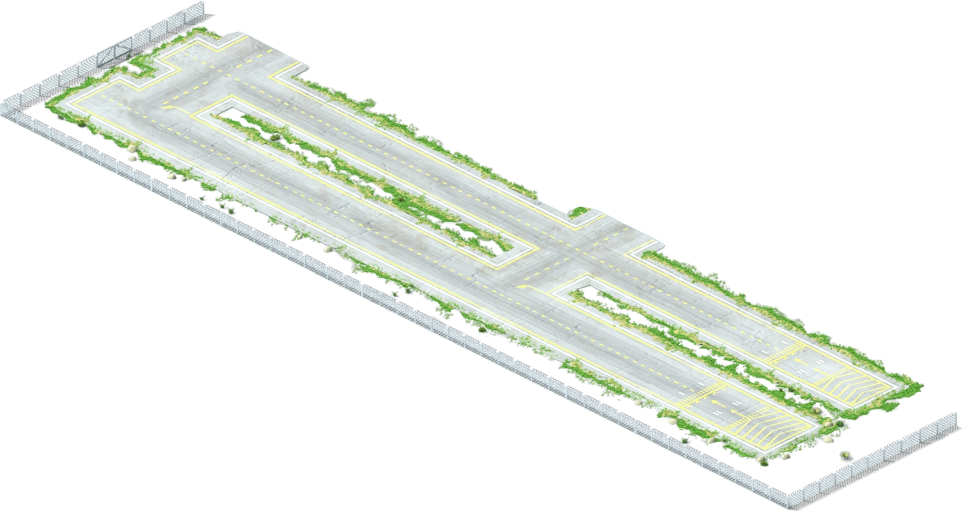 Runway L4 - Airport (1405x746), Png Download