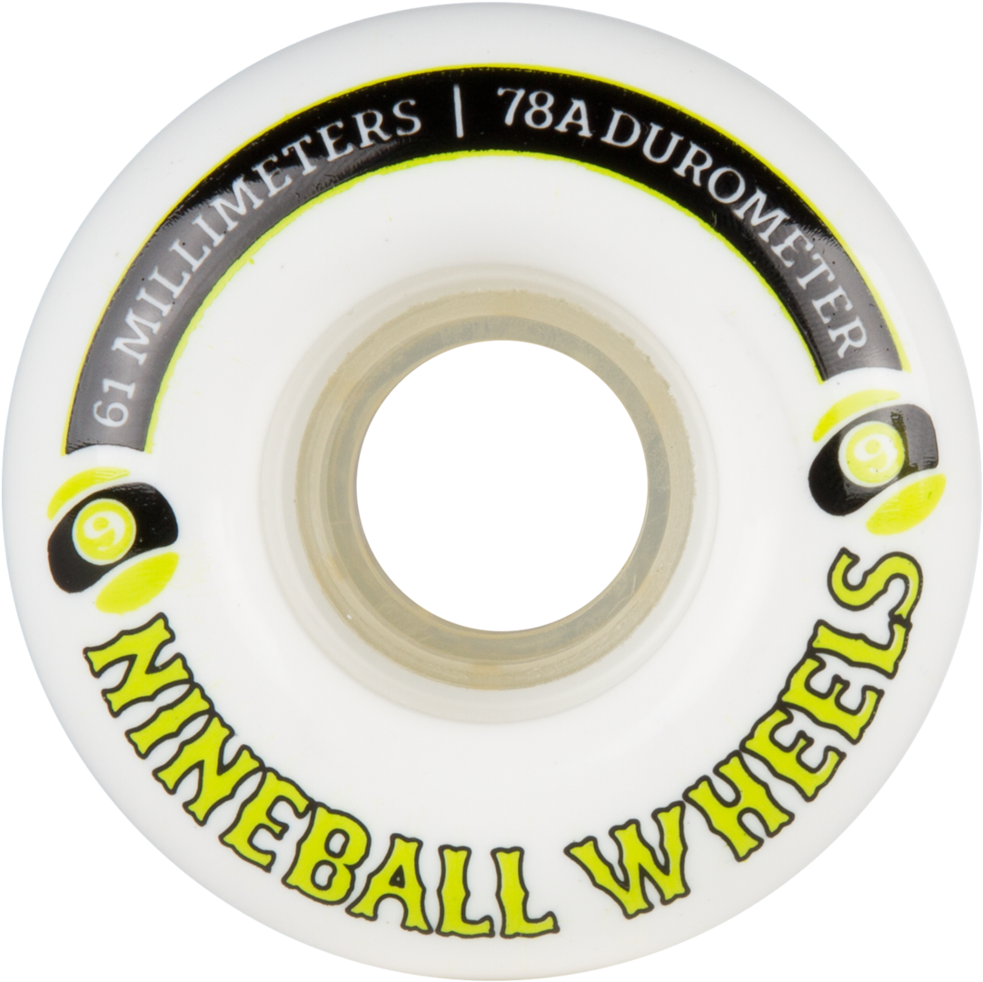 61mm 78a 9ball - Sector 9 Nine Balls Wheels White 61mm/78a Set (1200x1200), Png Download