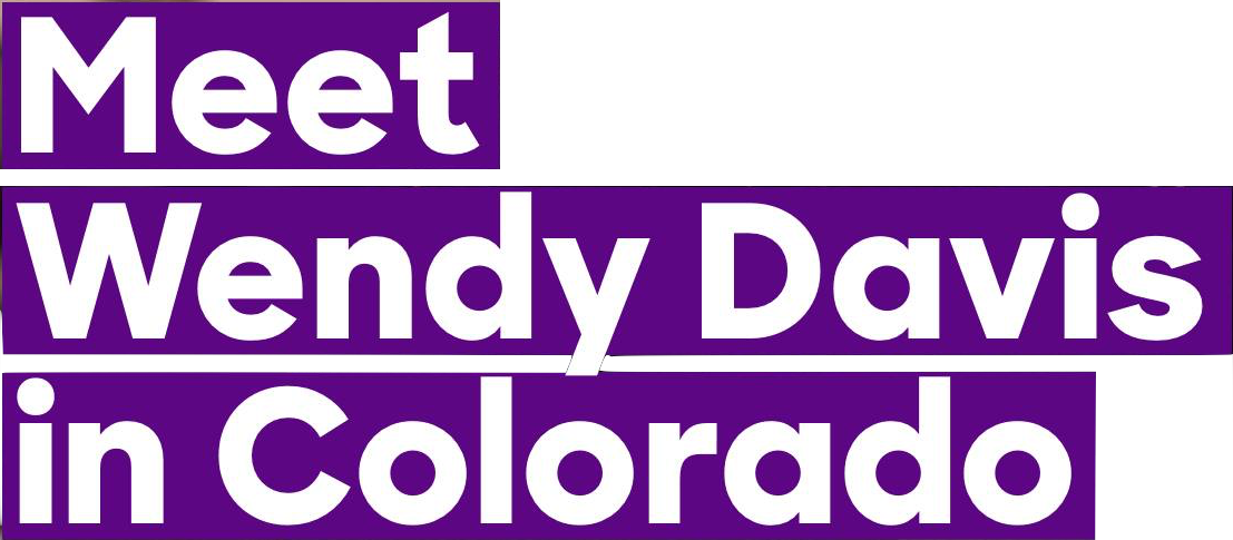 Meet Wendy Davis In Colorado - Graphic Design (1107x485), Png Download