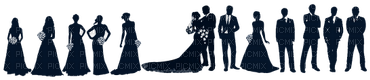 Silhouette Bp - Wedding Party Silhouette Png (400x334), Png Download
