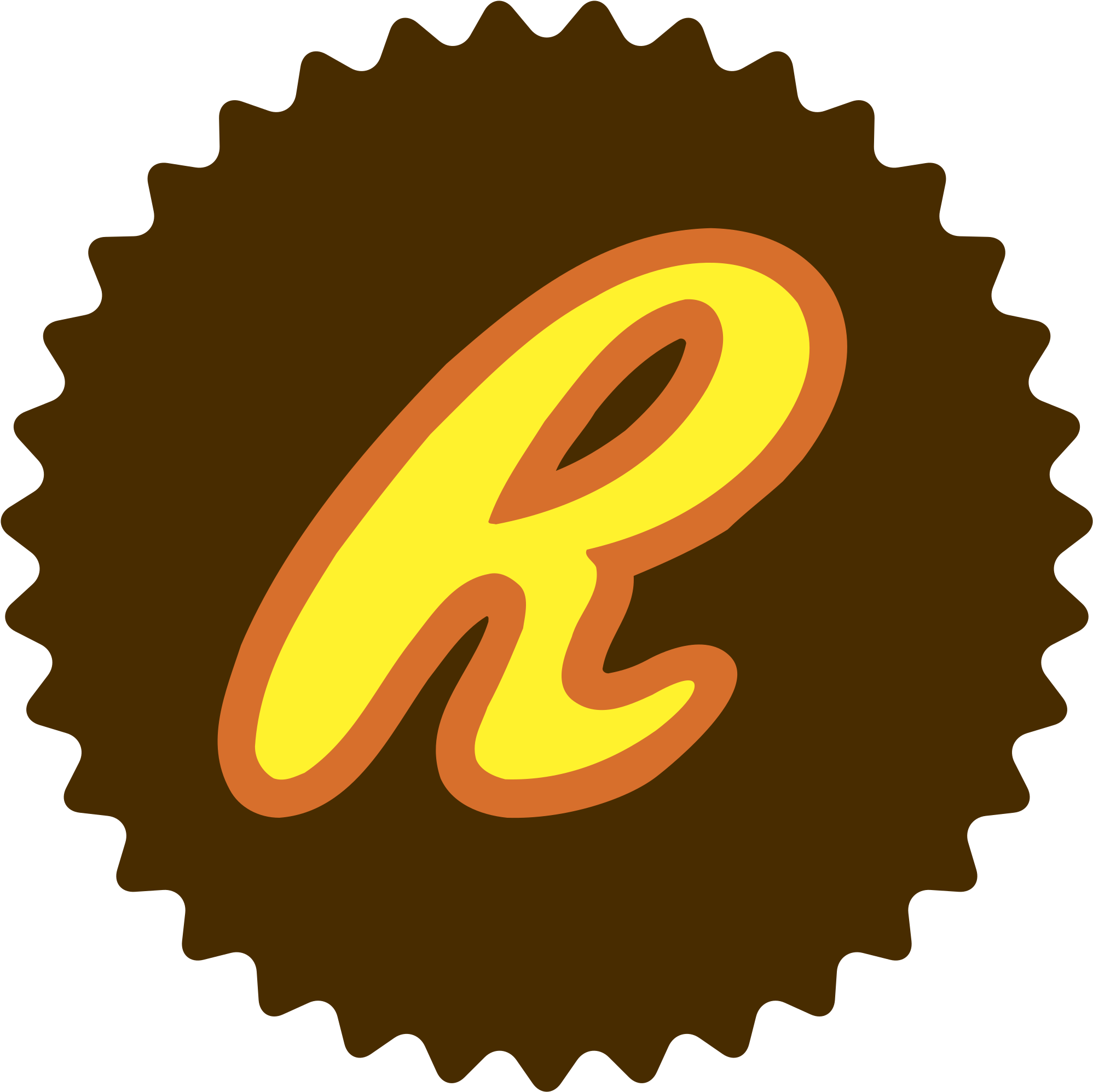 Reese's Logo Png Transparent - Reese's Peanut Butter Cup Outline (2400x2400), Png Download