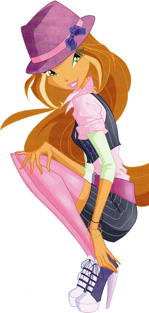 Flora Rockstar Png By Hazmanot-azarim - Winx Club Flora Rockstars (474x997), Png Download