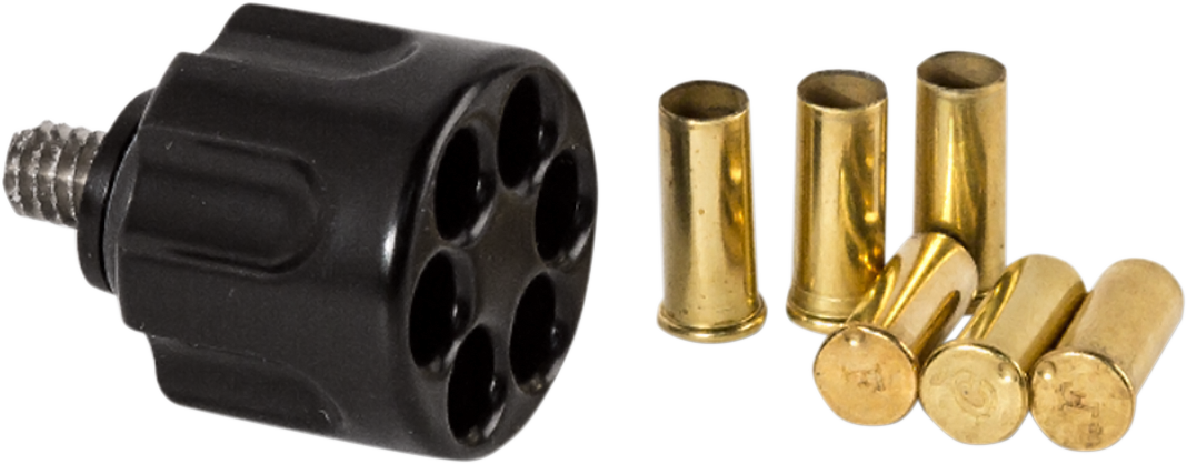 Shell Casing Revolver Motorcycle Seat Mount Knob Harley - Pro Pad (smk-rev-blk) Seat Mnt Knob Black (1068x418), Png Download