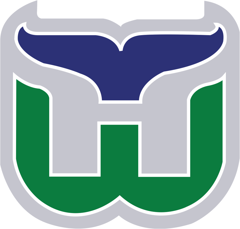 The Latest Iteration Of The Hartford Whalers Logo, - Old Nhl Team Logo (1000x950), Png Download