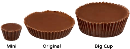 Reese's Big Cup Comparison (500x500), Png Download