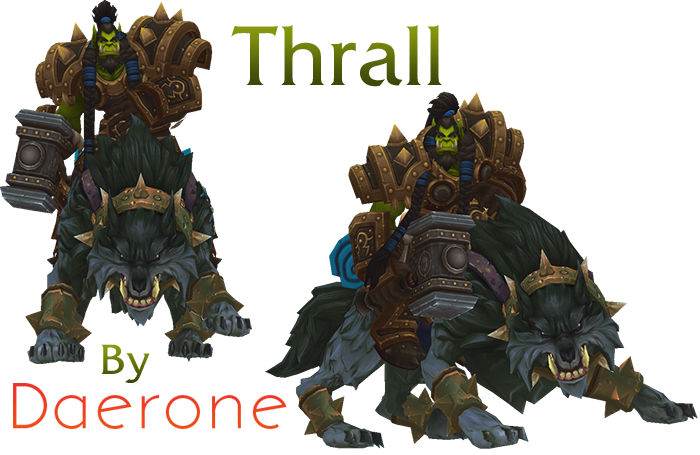 Uses Original Warcraft 3 Animations - Warcraft 3 Thrall Model (700x455), Png Download