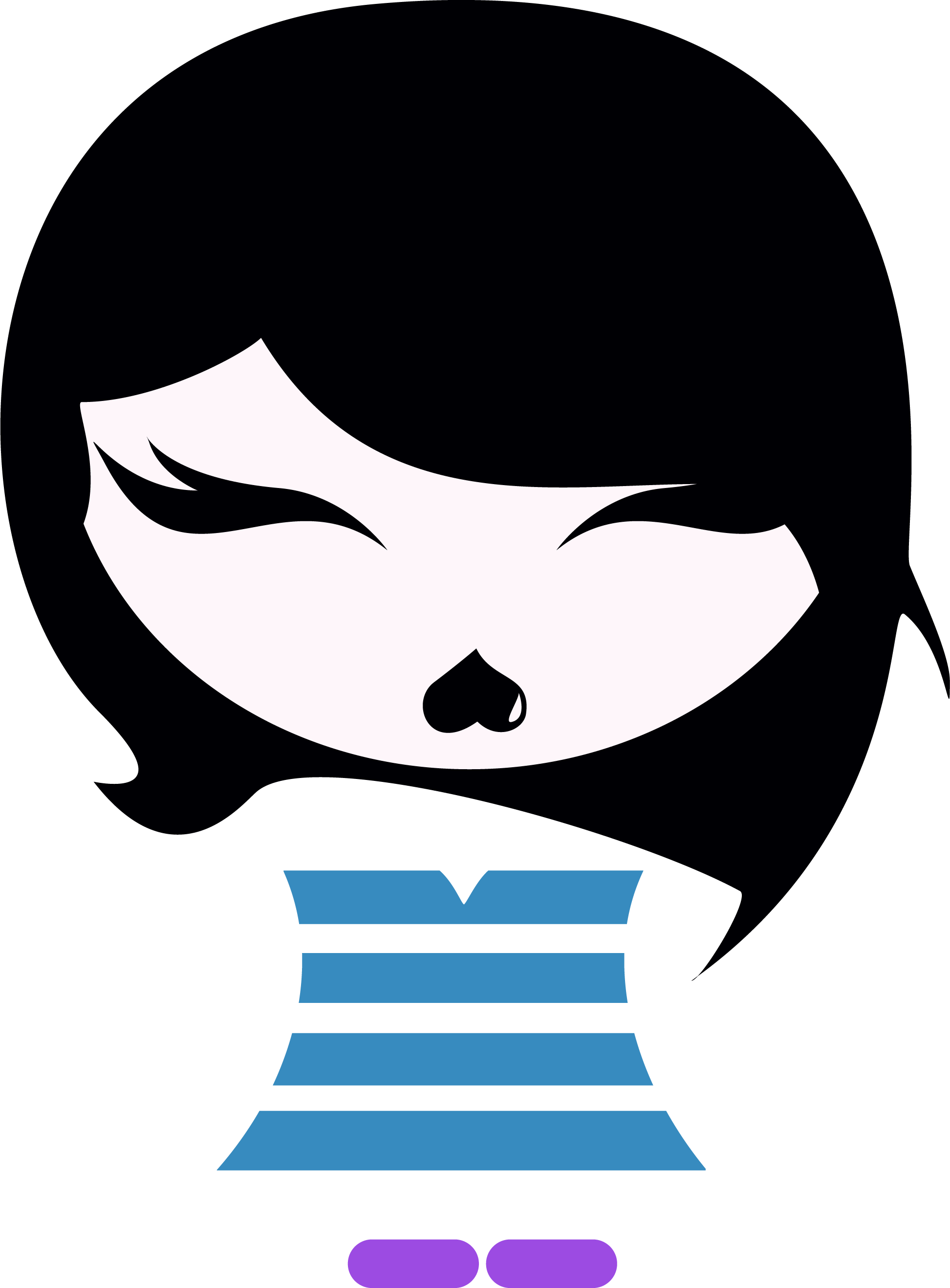 Chibi Clipart Png Image - Ville De Saint Etienne (1944x2634), Png Download