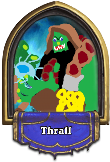 Rollback Post To Revision - Hearthstone Gold C Thun (400x550), Png Download