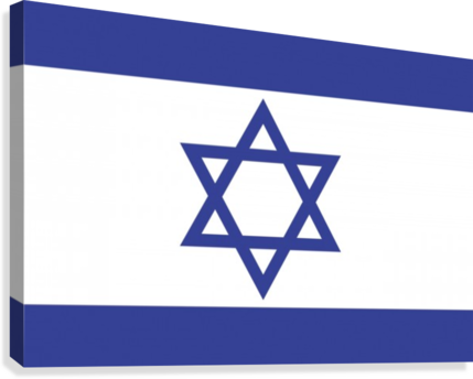 Israeli Flag Canvas Print - Israel Flag (429x344), Png Download