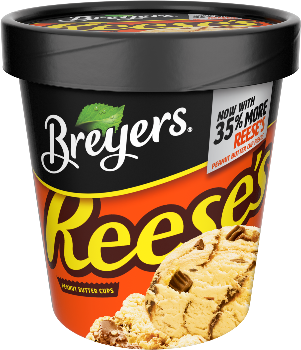 Reeses Peanut Butter Cups Breyers Cookies Candies Png - Breyers Original Ice Cream Natural Vanilla 16 Oz (1500x1500), Png Download