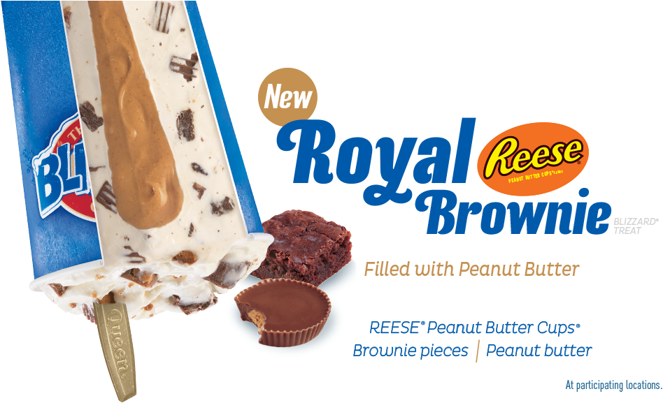 17 Oct - Royal Reese's Brownie Blizzard (960x630), Png Download