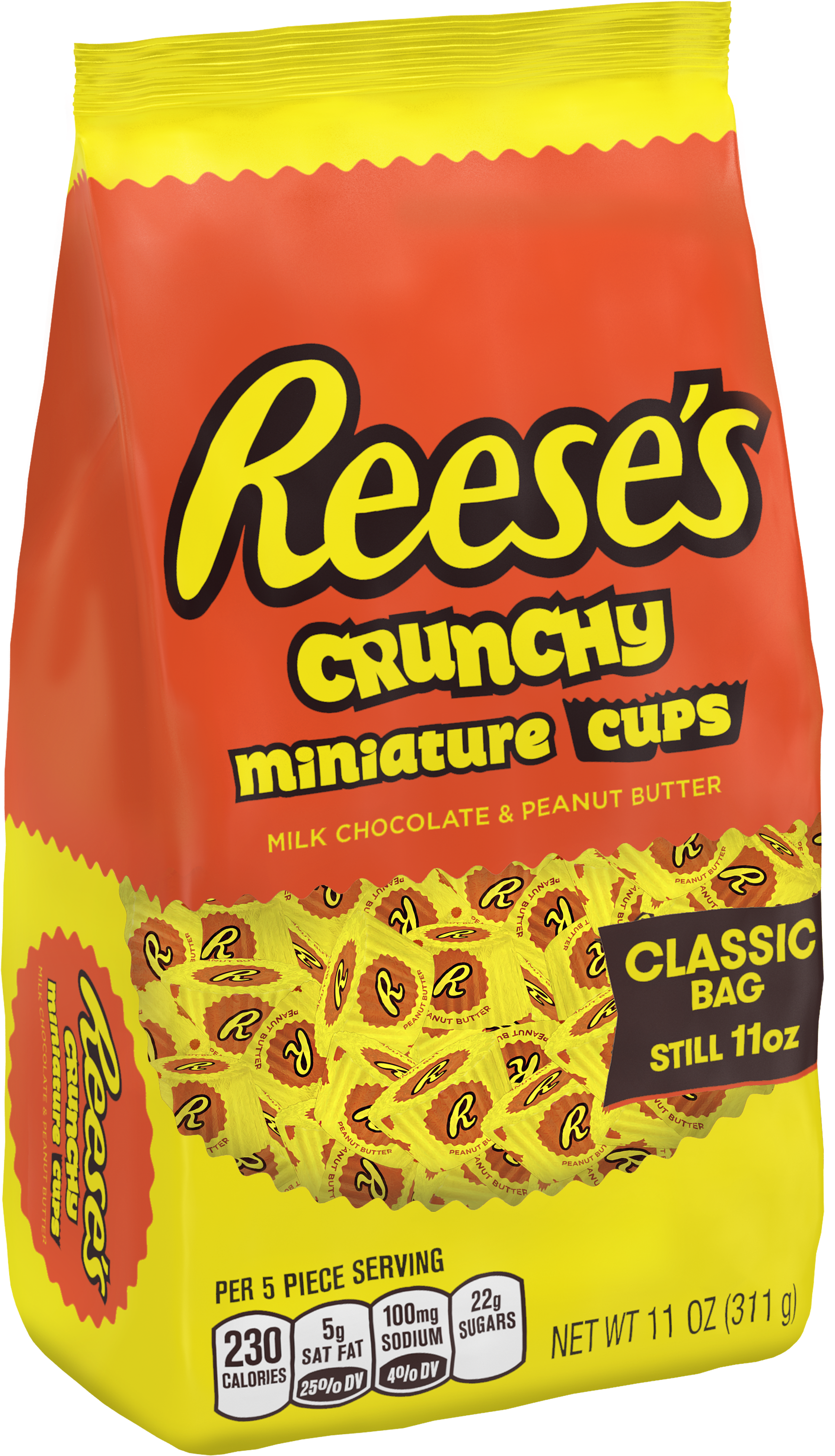 Upc 034000444724 Product Image For Reese's Crunchy - Reese's Peanut Butter Cups Miniatures, 40 Ounce (3000x3000), Png Download