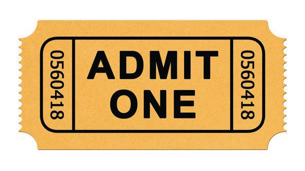 Admit One (842x596), Png Download
