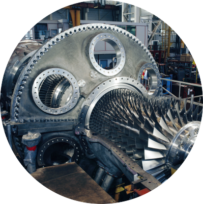 Psp30048 - Ge Frame 6 Gas Turbine (399x400), Png Download