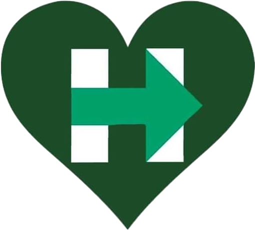 Green Hillary Heart Logo - Emblem (540x540), Png Download