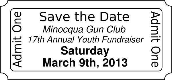 Ticket Template Admit One (600x280), Png Download