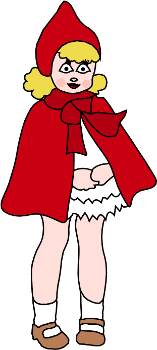 Little Red Riding Hood - Transparent Little Red Riding Hood (384x768), Png Download