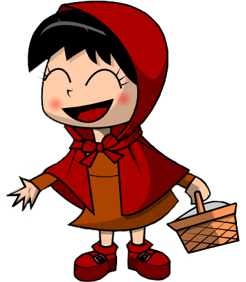 Red Riding Hood Clipart - Child (397x489), Png Download