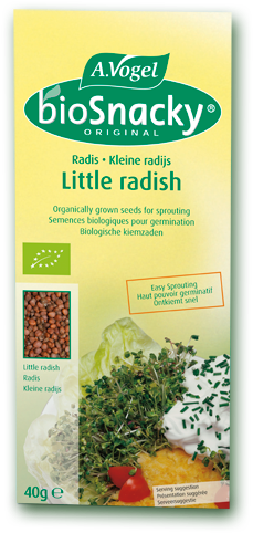 Biosnacky Sprouting Seeds - Avogel Bio Snacky Little Radish - 40 G (281x500), Png Download