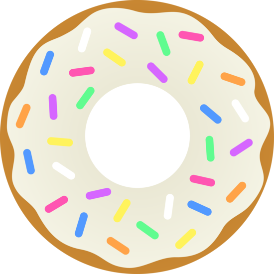 Donut - Transparent Background Donut Clipart (550x550), Png Download