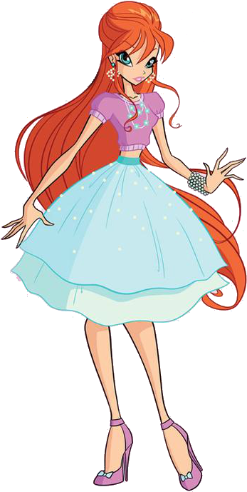 Glam Glitter - Winx Club (599x740), Png Download