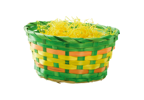 Easter Oval Basket, Yellow/orange - Storage Basket (500x500), Png Download
