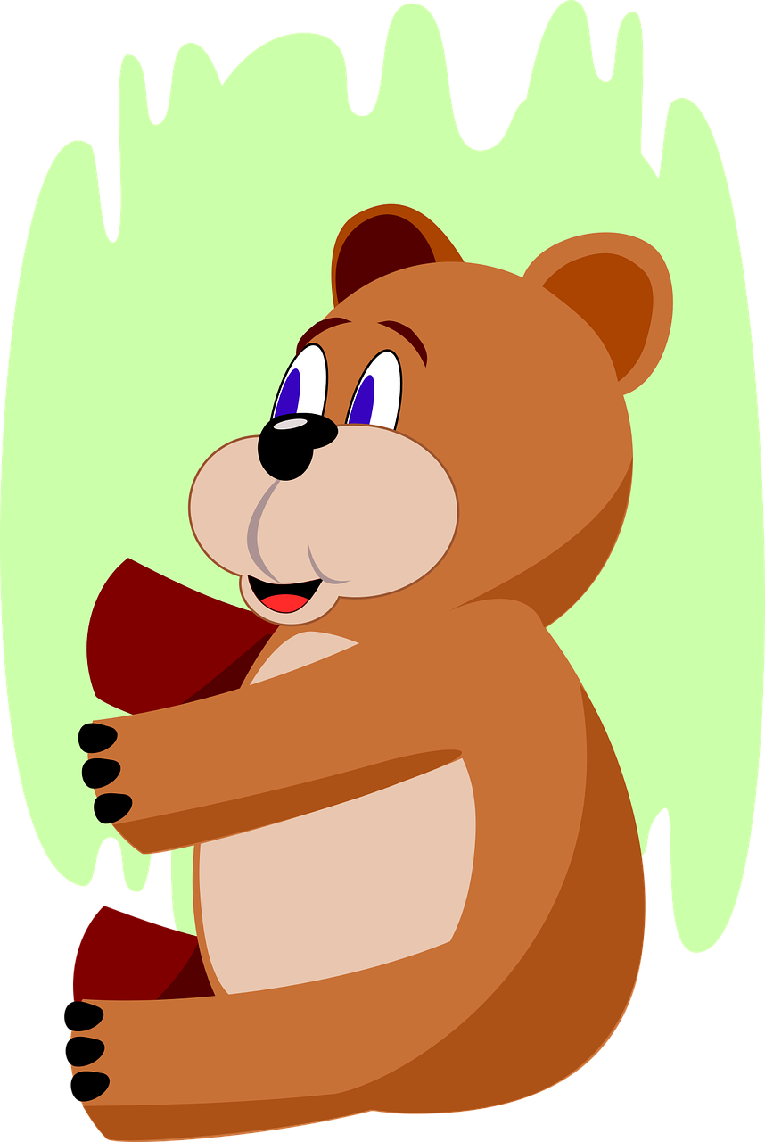 Teddy Vector Graphics - Bear (858x1280), Png Download